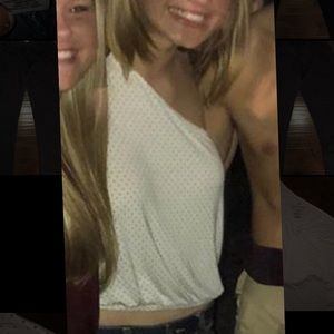 Hollister One Shoulder Crop Top